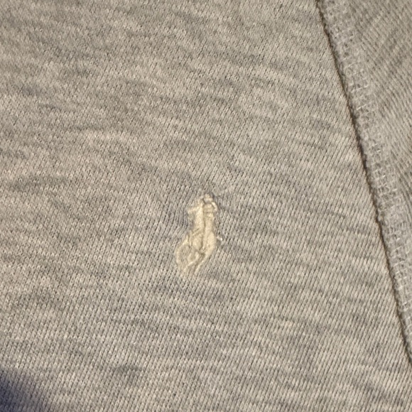 Polo by Ralph Lauren Light Grey Hooded Knit Top - Picture 3 of 8